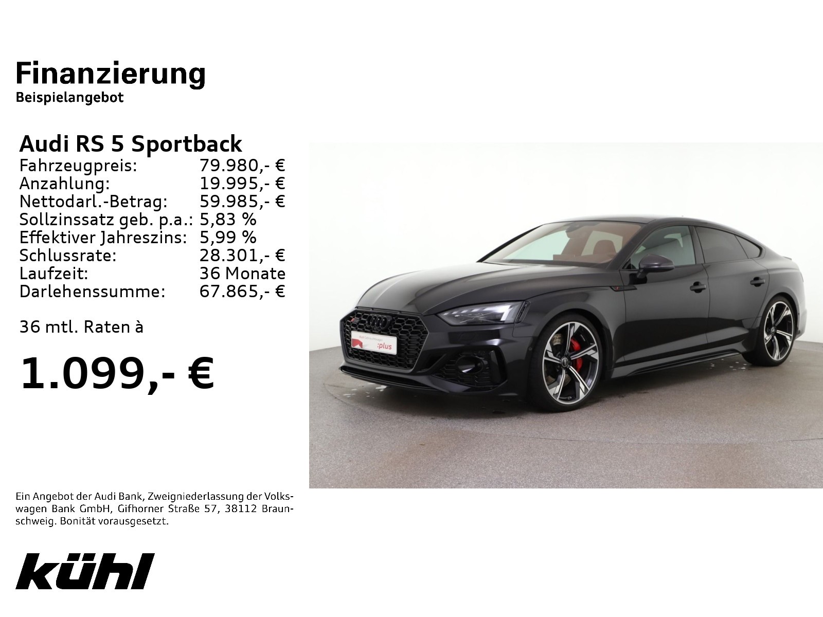 RS 5 Sportback Tiptronic Pano/LED/B&O