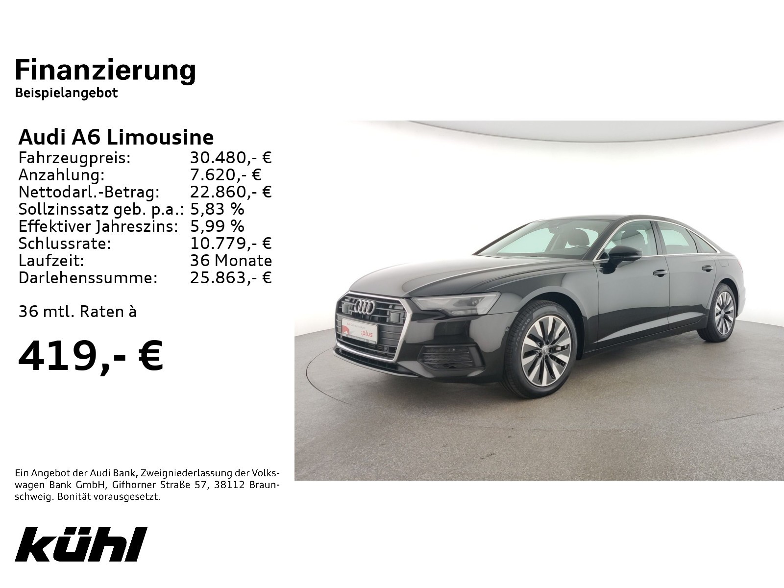 A6 Limousine 50 TFSI e Q S tronic Basis LED ACC Navi