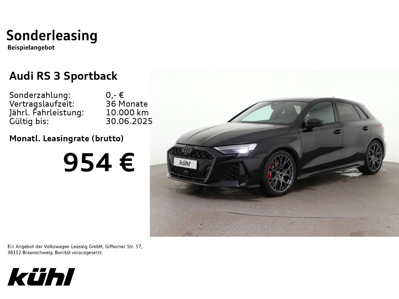 RS3 Sportback 19' RS-Sportabgas. Matrix Vmax 280 km/h